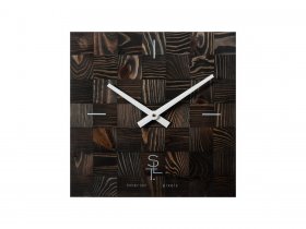 Часы настенные SLT 5195 CHESS BLACK WOOD в Нижнекаменке - nizhnekamenka.mebel-nsk.ru | фото