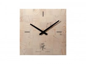 Часы настенные SLT 5196 CHESS WHITE WOOD в Нижнекаменке - nizhnekamenka.mebel-nsk.ru | фото