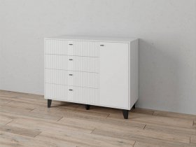 Комод «Катрин-13» (белый/белый снег) в Нижнекаменке - nizhnekamenka.mebel-nsk.ru | фото
