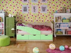 Кровать детская Бабочки 1,8 м в Нижнекаменке - nizhnekamenka.mebel-nsk.ru | фото