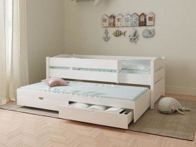 Кровать двухуровневая с ящиками «Лапландия» в Нижнекаменке - nizhnekamenka.mebel-nsk.ru | фото