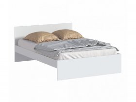 Кровать двуспальная 1,4м Бруклин СБ-3353 (белый) в Нижнекаменке - nizhnekamenka.mebel-nsk.ru | фото