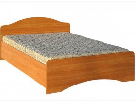 Кровать двуспальная 1,6м-1 (круглая спинка) в Нижнекаменке - nizhnekamenka.mebel-nsk.ru | фото