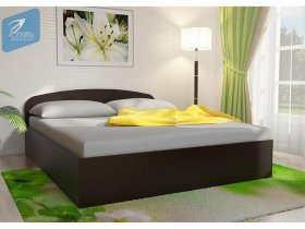 Кровать двуспальная 1,6м с подъем. мех. (венге) в Нижнекаменке - nizhnekamenka.mebel-nsk.ru | фото