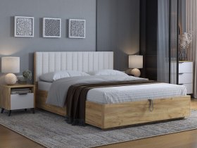 Кровать двуспальная 1,6м Юлия в Нижнекаменке - nizhnekamenka.mebel-nsk.ru | фото