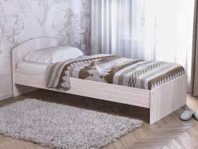 Кровать односпальная 80 с низкой спинкой (ясень шимо светлый) в Нижнекаменке - nizhnekamenka.mebel-nsk.ru | фото
