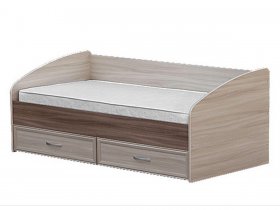 Кровать односпальная с ящиками 0,9 м-1 в Нижнекаменке - nizhnekamenka.mebel-nsk.ru | фото