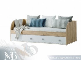 Кровать с ящиками Тренд КР-01 в Нижнекаменке - nizhnekamenka.mebel-nsk.ru | фото
