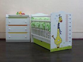 Кроватка детская Жираф с маятником в Нижнекаменке - nizhnekamenka.mebel-nsk.ru | фото