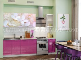 Кухонный гарнитур Вишневый цвет в Нижнекаменке - nizhnekamenka.mebel-nsk.ru | фото
