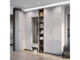 Модульная прихожая Пандора (кашемир/MF03) в Нижнекаменке - nizhnekamenka.mebel-nsk.ru | фото