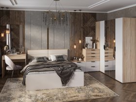 Модульная спальня Норд в Нижнекаменке - nizhnekamenka.mebel-nsk.ru | фото
