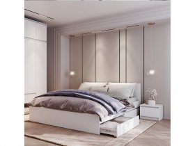 Модульная спальня Симпл в Нижнекаменке - nizhnekamenka.mebel-nsk.ru | фото