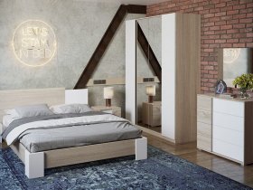 Модульная спальня «Валери» в Нижнекаменке - nizhnekamenka.mebel-nsk.ru | фото