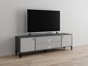 Тумба под ТВ Парус-10 (графит/светло-серый) в Нижнекаменке - nizhnekamenka.mebel-nsk.ru | фото